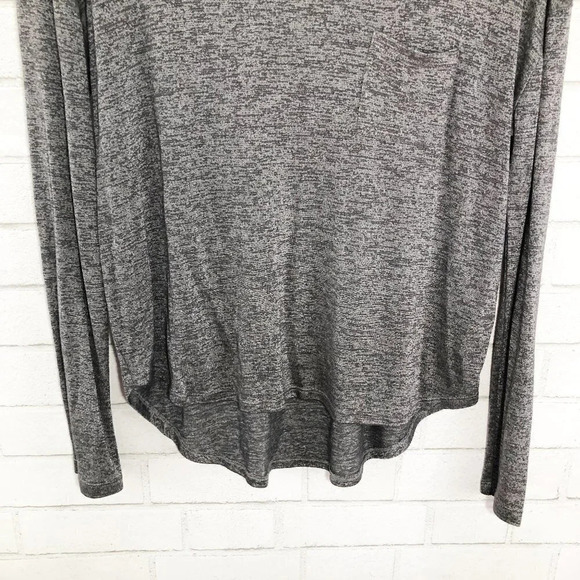 Vince Heathered Gray Long Sleeve Tee Shirt Women's Size XS - Picture 4 of 7